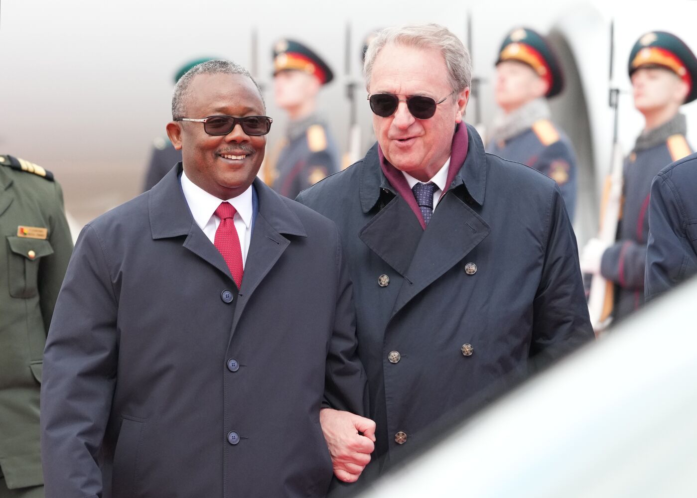 Arrival of President of the Republic of Guinea-Bissau Umaro Sissoco Embalo in Moscow for 80th anniversary of Victory