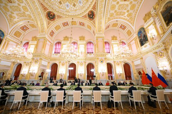 May 8, 2025. Russia-China talks. Location: Russia, Moscow. Author: Alexandr Kryazhev/Sputnik. President of China Xi Jinping's official visit to Russia