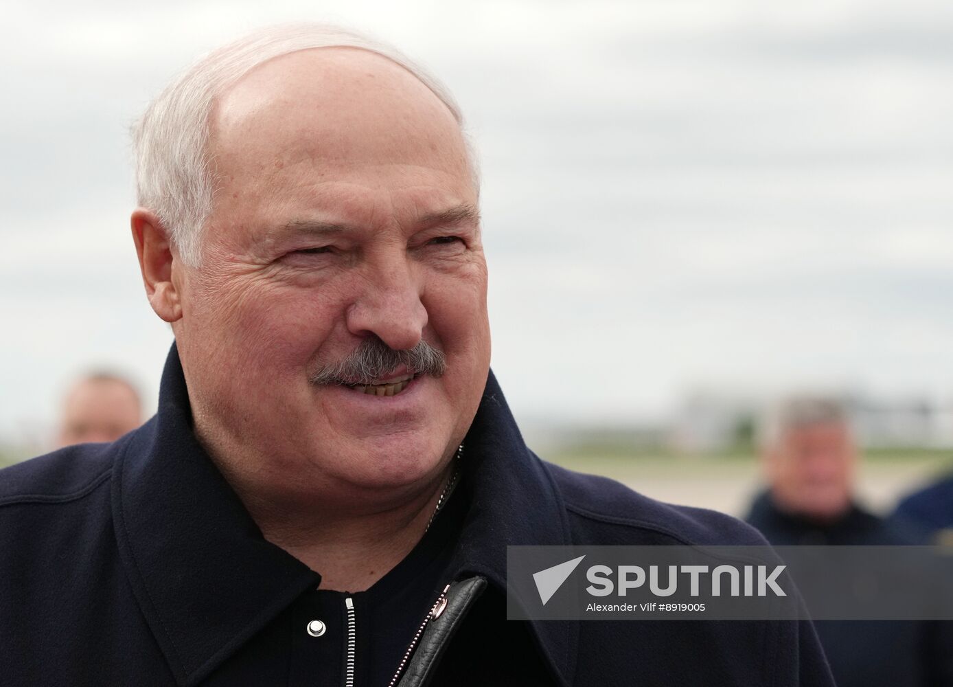 Arrival of President of Belarus Alexander Lukashenko in Moscow for 80th anniversary of Victory