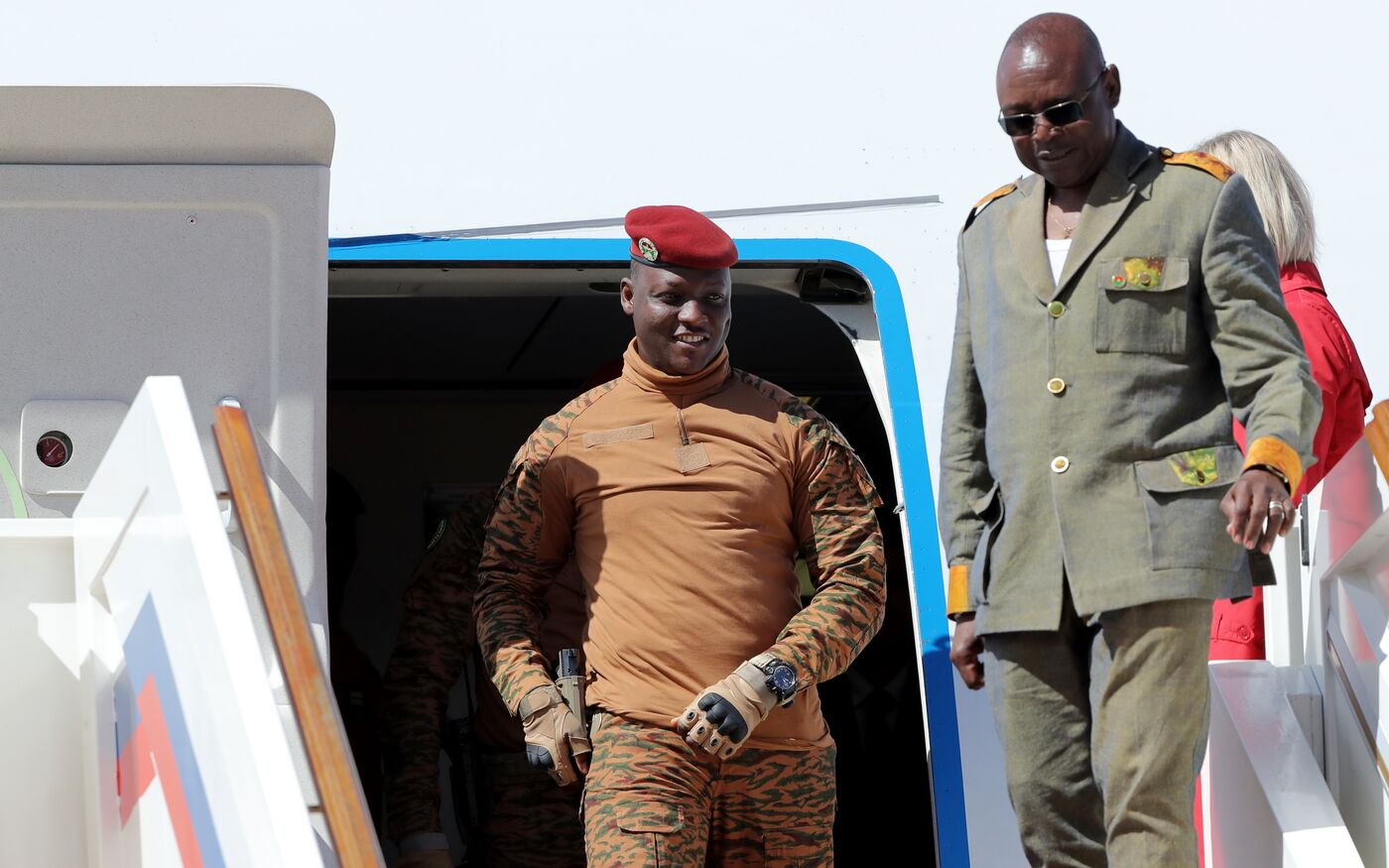 Arrival of President of Burkina Faso Ibrahim Traore in Moscow for 80th anniversary of Victory