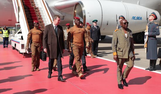 Arrival of President of Burkina Faso Ibrahim Traore in Moscow for 80th anniversary of Victory