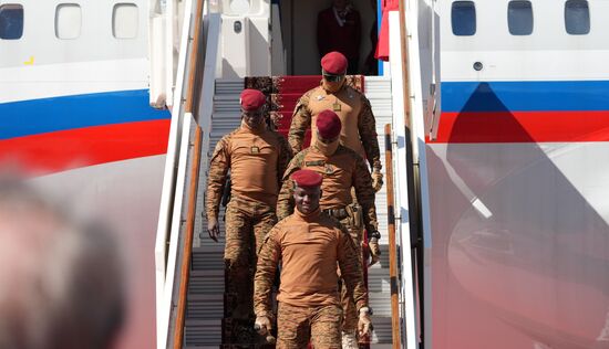 Arrival of President of Burkina Faso Ibrahim Traore in Moscow for 80th anniversary of Victory
