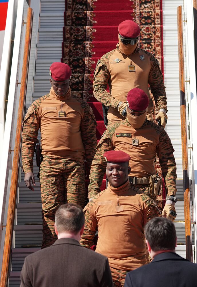 Arrival of President of Burkina Faso Ibrahim Traore in Moscow for 80th anniversary of Victory