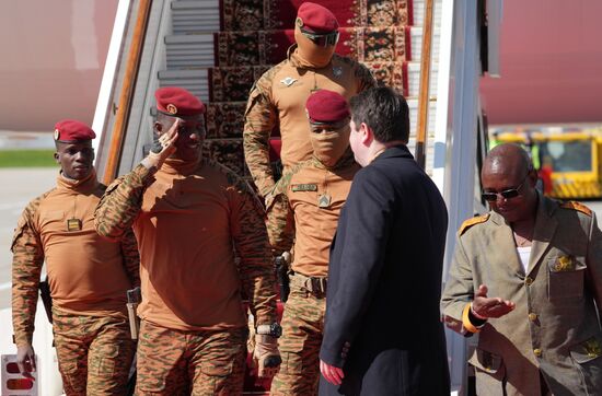 Arrival of President of Burkina Faso Ibrahim Traore in Moscow for 80th anniversary of Victory