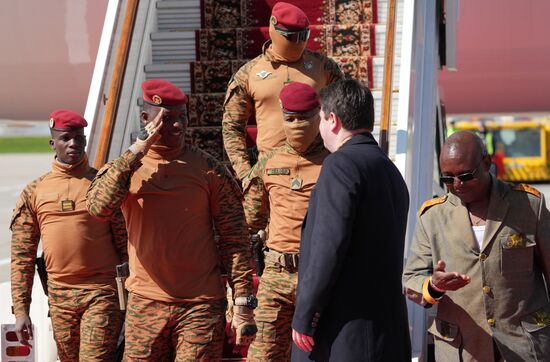 Arrival of President of Burkina Faso Ibrahim Traore in Moscow for 80th anniversary of Victory