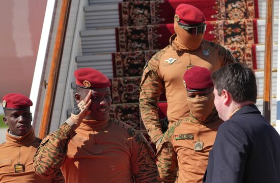 Arrival of President of Burkina Faso Ibrahim Traore in Moscow for 80th anniversary of Victory