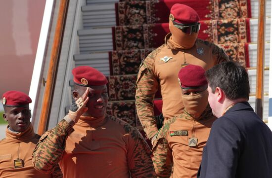 Arrival of President of Burkina Faso Ibrahim Traore in Moscow for 80th anniversary of Victory
