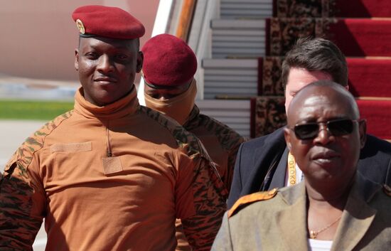 Arrival of President of Burkina Faso Ibrahim Traore in Moscow for 80th anniversary of Victory