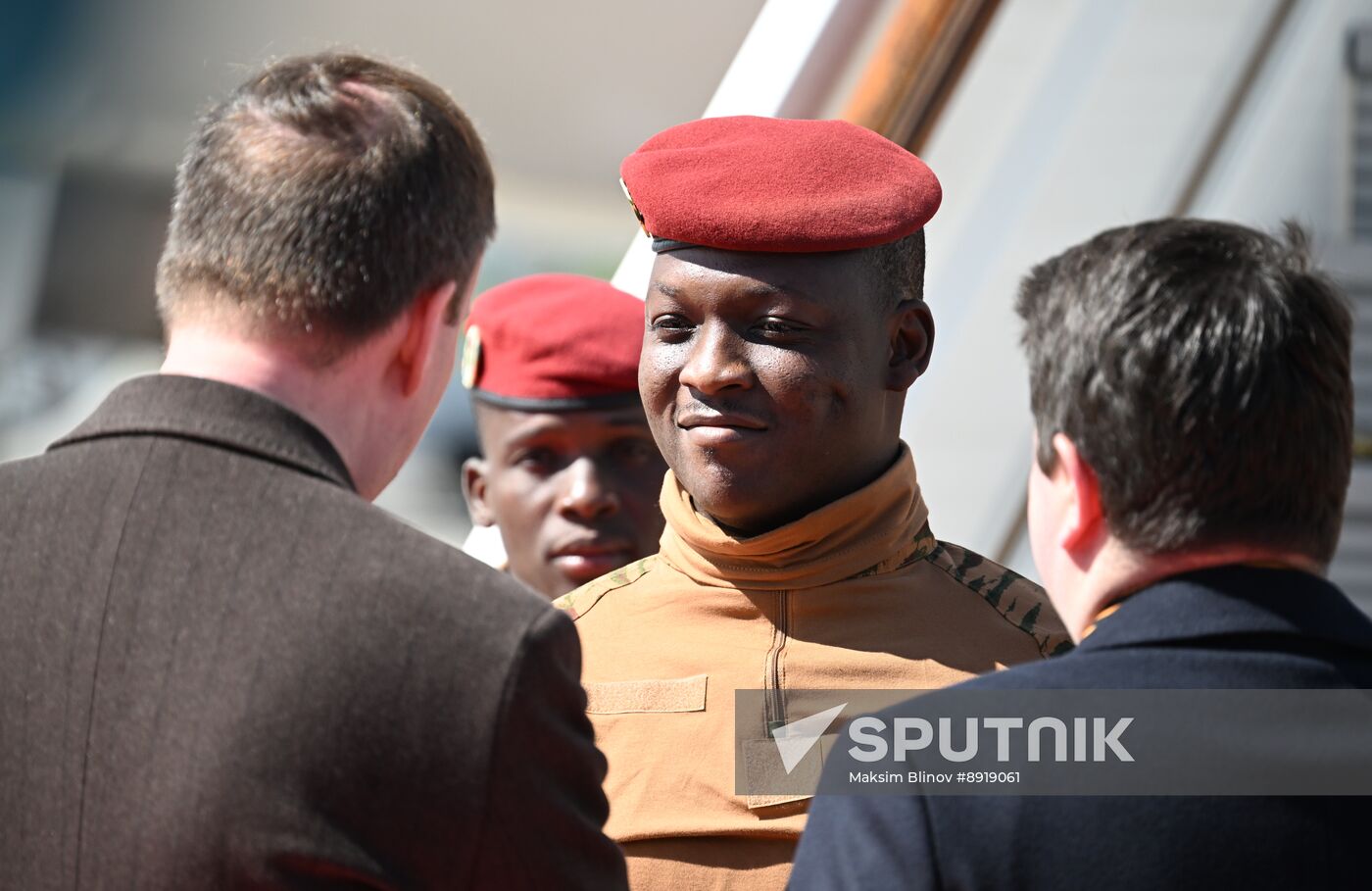 Arrival of President of Burkina Faso Ibrahim Traore in Moscow for 80th anniversary of Victory