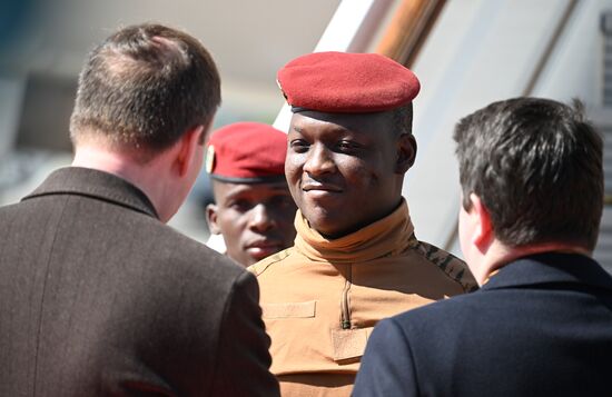 Arrival of President of Burkina Faso Ibrahim Traore in Moscow for 80th anniversary of Victory