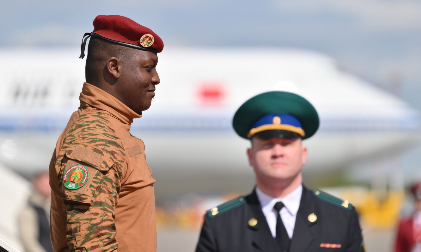 Arrival of President of Burkina Faso Ibrahim Traore in Moscow for 80th anniversary of Victory