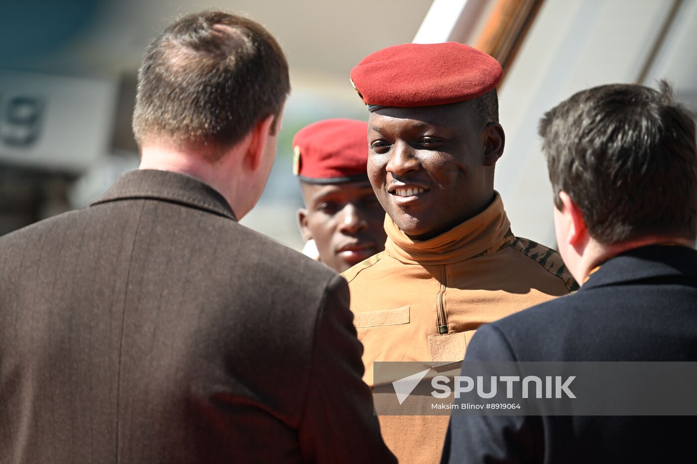 Arrival of President of Burkina Faso Ibrahim Traore in Moscow for 80th anniversary of Victory