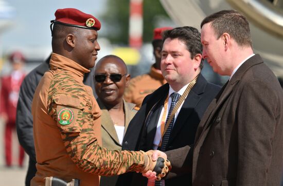 Arrival of President of Burkina Faso Ibrahim Traore in Moscow for 80th anniversary of Victory