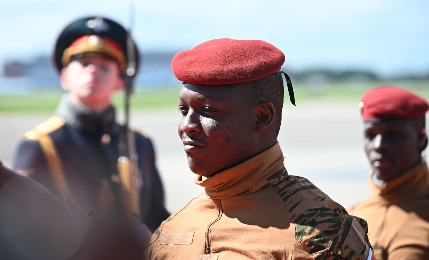 Arrival of President of Burkina Faso Ibrahim Traore in Moscow for 80th anniversary of Victory