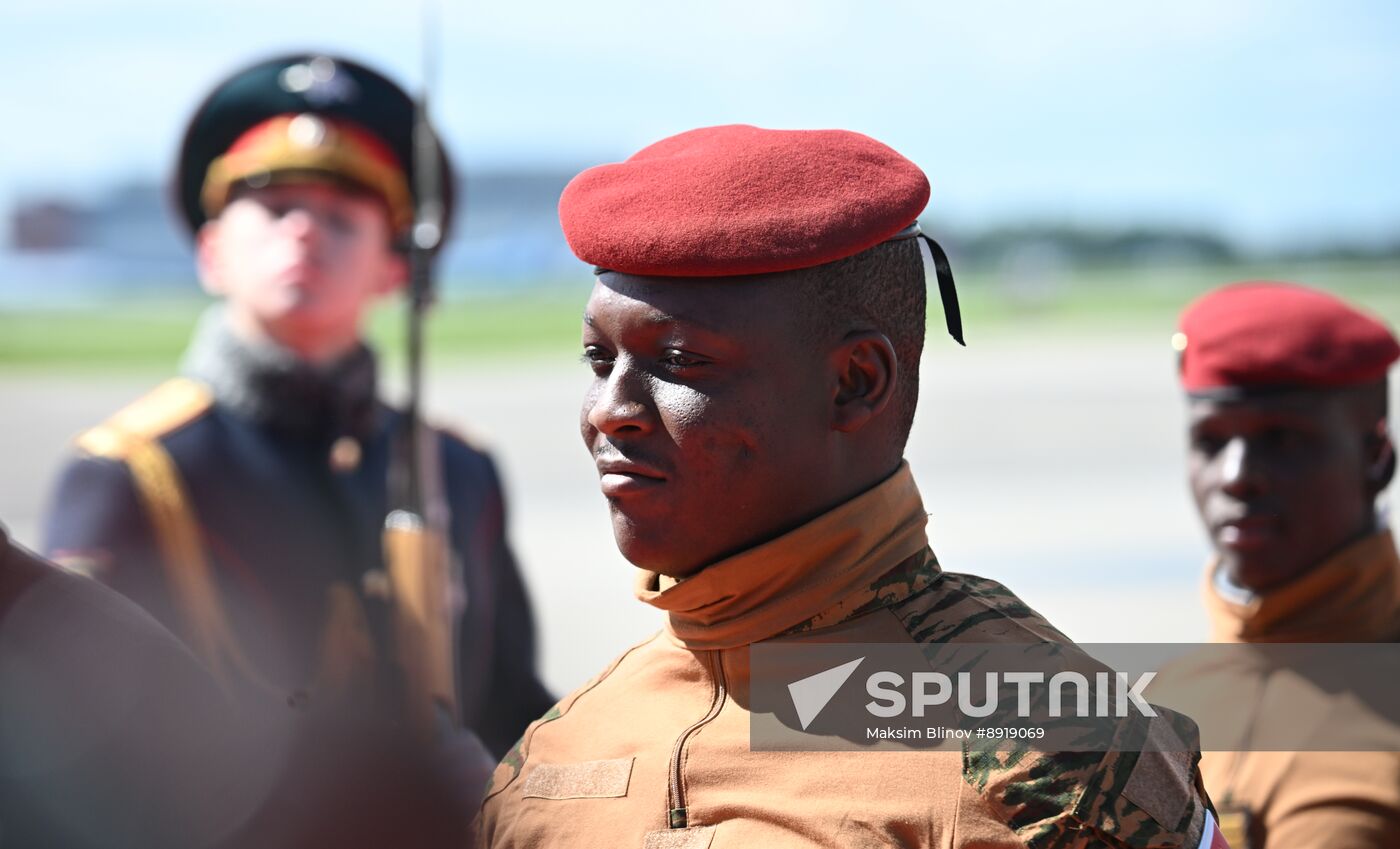 Arrival of President of Burkina Faso Ibrahim Traore in Moscow for 80th anniversary of Victory