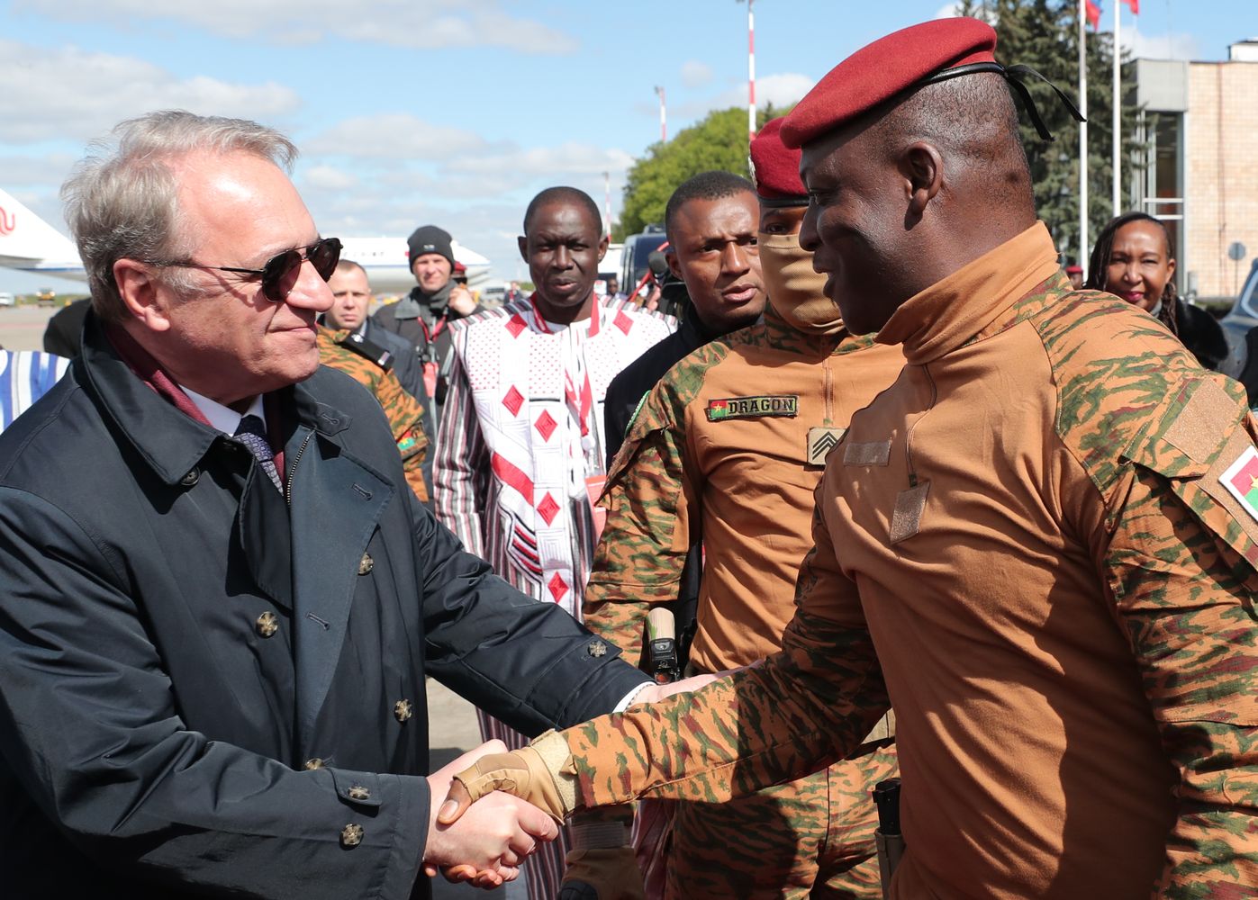 Arrival of President of Burkina Faso Ibrahim Traore in Moscow for 80th anniversary of Victory