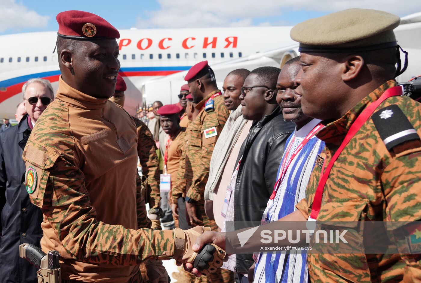 Arrival of President of Burkina Faso Ibrahim Traore in Moscow for 80th anniversary of Victory