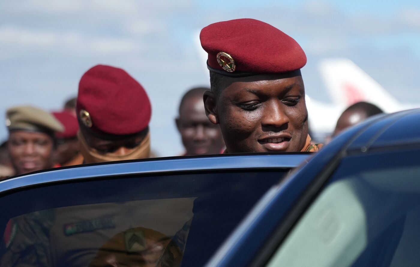 Arrival of President of Burkina Faso Ibrahim Traore in Moscow for 80th anniversary of Victory