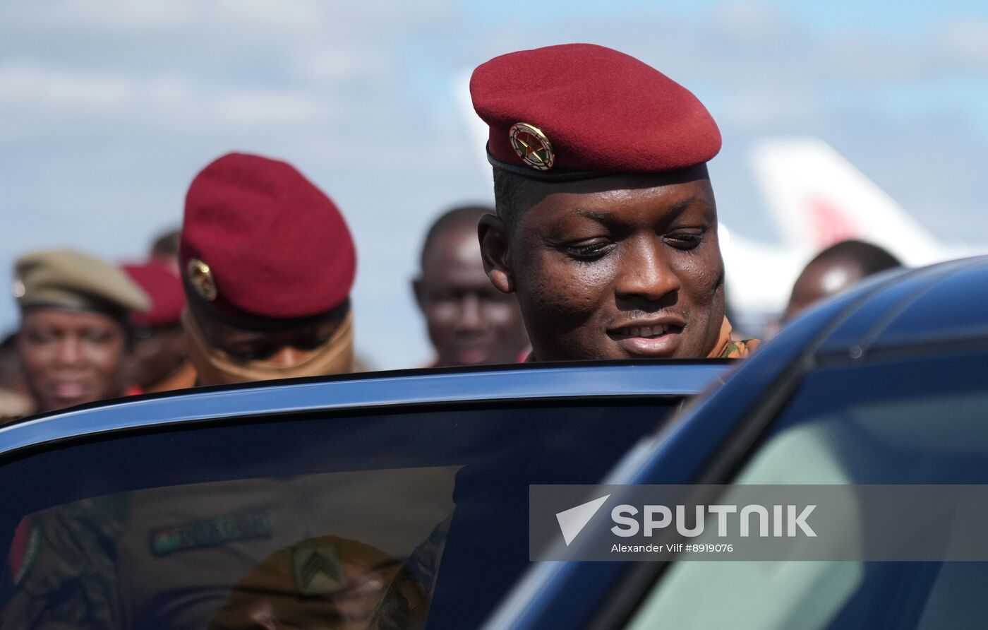 Arrival of President of Burkina Faso Ibrahim Traore in Moscow for 80th anniversary of Victory