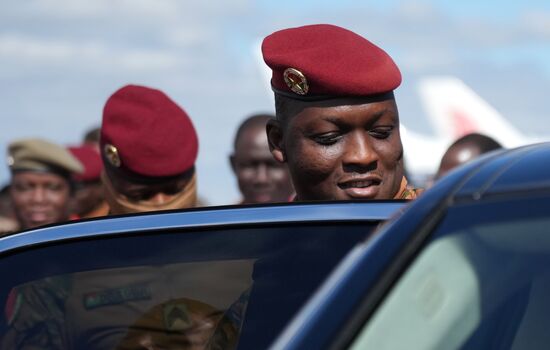 Arrival of President of Burkina Faso Ibrahim Traore in Moscow for 80th anniversary of Victory