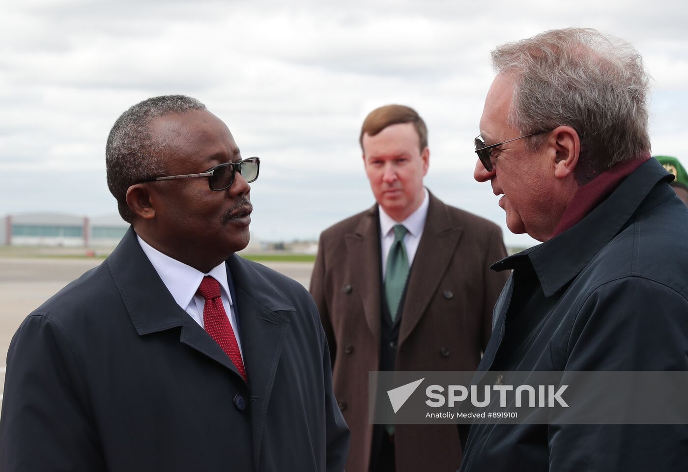 Arrival of President of the Republic of Guinea-Bissau Umaro Sissoco Embalo in Moscow for 80th anniversary of Victory