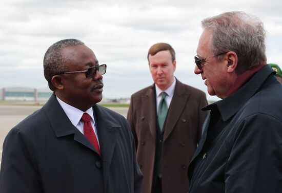 Arrival of President of the Republic of Guinea-Bissau Umaro Sissoco Embalo in Moscow for 80th anniversary of Victory