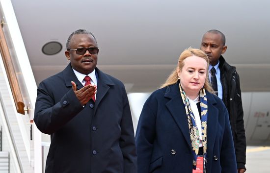 Arrival of President of the Republic of Guinea-Bissau Umaro Sissoco Embalo in Moscow for 80th anniversary of Victory