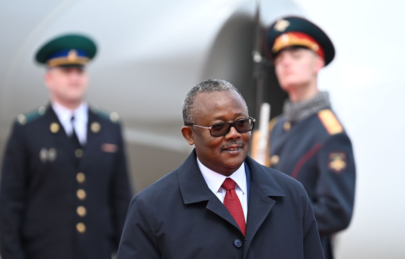 Arrival of President of the Republic of Guinea-Bissau Umaro Sissoco Embalo in Moscow for 80th anniversary of Victory