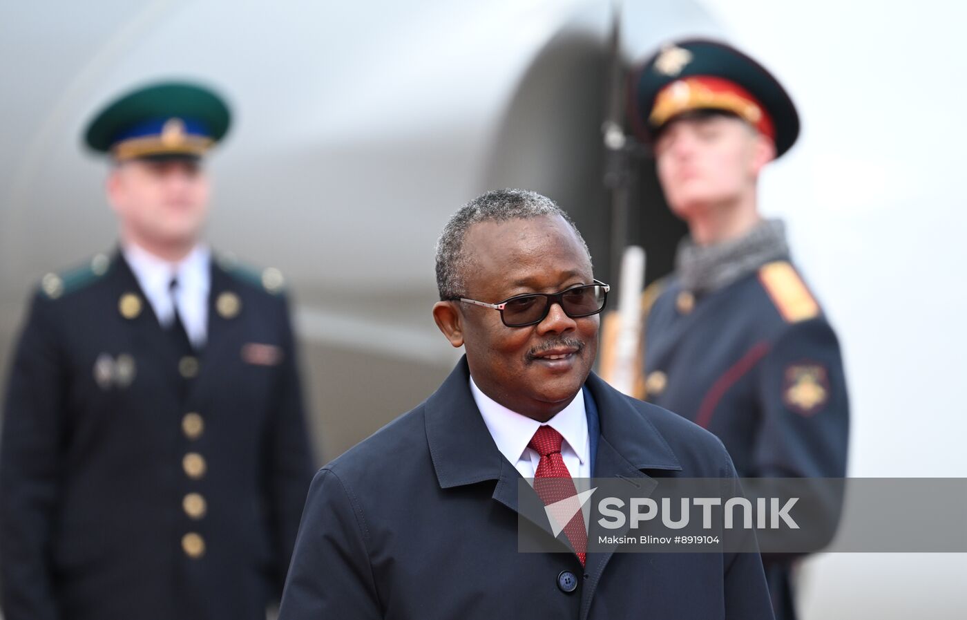 Arrival of President of the Republic of Guinea-Bissau Umaro Sissoco Embalo in Moscow for 80th anniversary of Victory