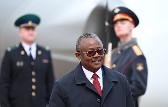 Arrival of President of the Republic of Guinea-Bissau Umaro Sissoco Embalo in Moscow for 80th anniversary of Victory