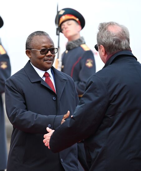 Arrival of President of the Republic of Guinea-Bissau Umaro Sissoco Embalo in Moscow for 80th anniversary of Victory