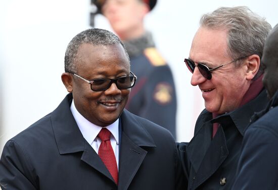 Arrival of President of the Republic of Guinea-Bissau Umaro Sissoco Embalo in Moscow for 80th anniversary of Victory