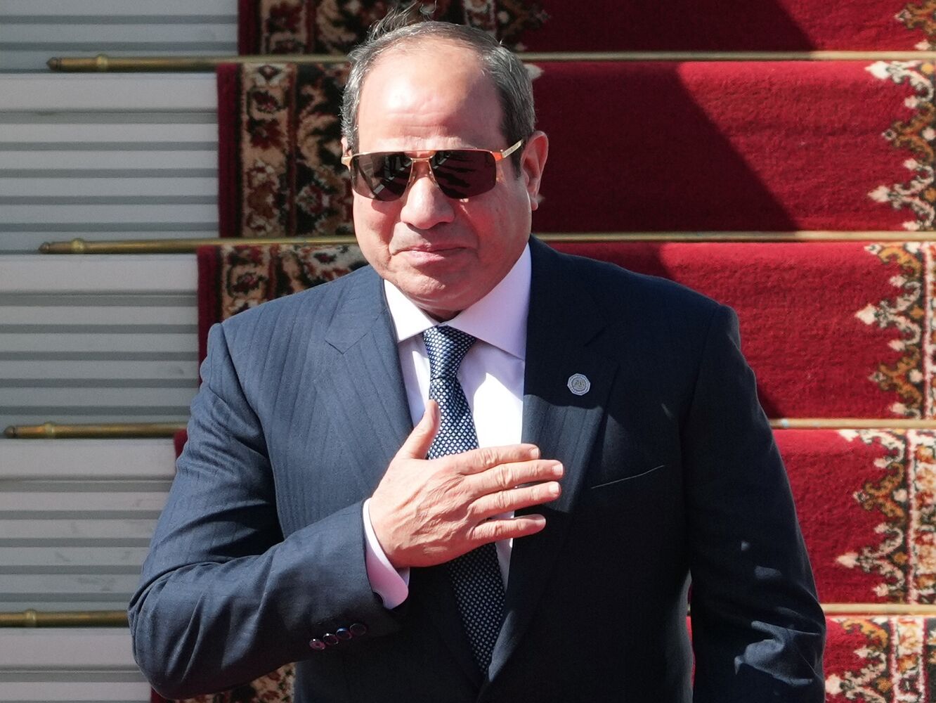 Arrival of President of the Arab Republic of Egypt Abdel Fattah el-Sisi in Moscow for 80th anniversary of Victory