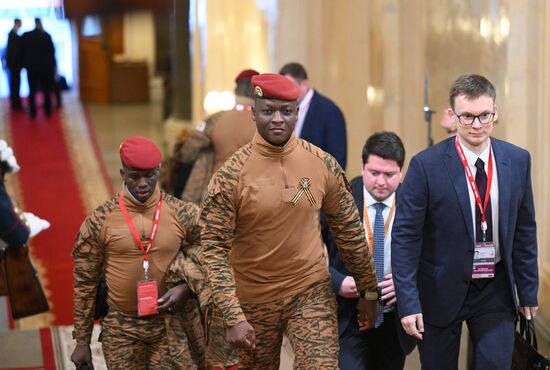 President of Burkina Faso Ibrahim Traore arrives in the Kremlin for a gala concert held for heads of foreign delegations invited to the celebrations of the 80th anniversary of Victory in the Great Patriotic War. Location: Russia, Moscow. Author: Alexandr Kryazhev/Sputnik. Heads of foreign delegations arrive in Kremlin for gala concert
