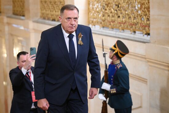 President of Republika Srpska Milorad Dodik arrives in the Kremlin for a gala concert held for heads of foreign delegations invited to the celebrations of the 80th anniversary of Victory in the Great Patriotic War. Location: Russia, Moscow. Author: Alexandr Kryazhev/Sputnik. Heads of foreign delegations arrive in Kremlin for gala concert