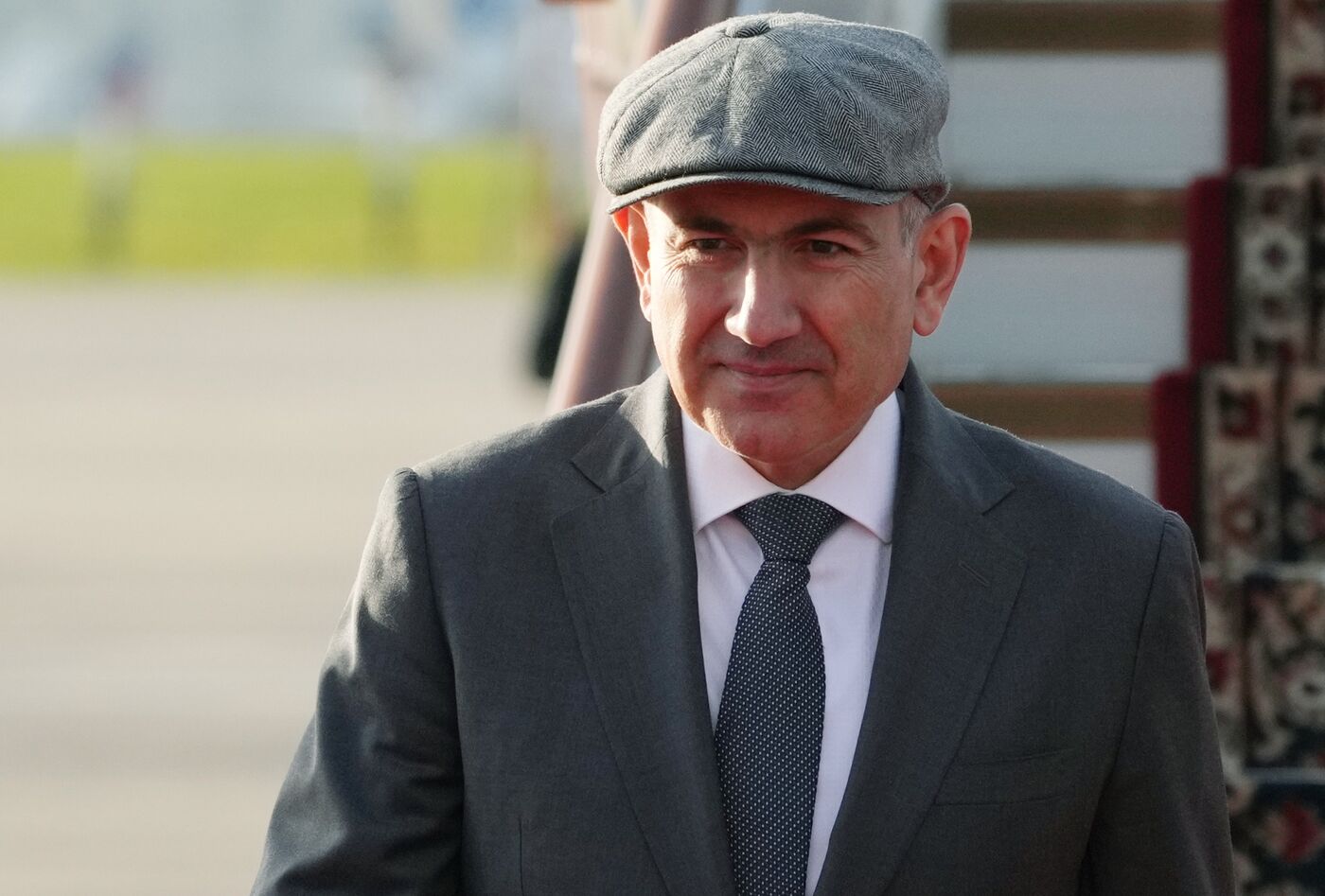 Arrival of Prime Minister of Armenia Nikol Pashinyan in Moscow for 80th anniversary of Victory