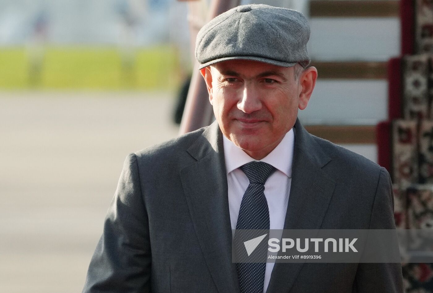 Arrival of Prime Minister of Armenia Nikol Pashinyan in Moscow for 80th anniversary of Victory