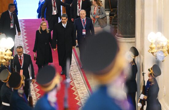 President of Venezuela Nicolas Maduro arrives in the Kremlin for a gala concert held for heads of foreign delegations invited to the celebrations of the 80th anniversary of Victory in the Great Patriotic War. Location: Russia, Moscow. Author: Alexandr Kryazhev/Sputnik. Heads of foreign delegations arrive in Kremlin for gala concert