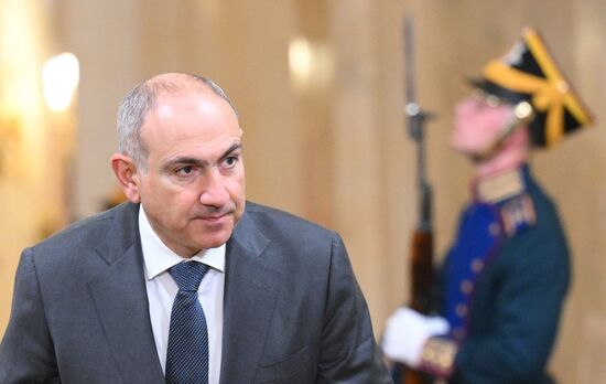 Prime Minister of Armenia Nikol Pashinyan arrives in the Kremlin for a gala concert held for heads of foreign delegations invited to the celebrations of the 80th anniversary of Victory in the Great Patriotic War. Location: Russia, Moscow. Author: Alexandr Kryazhev/Sputnik. Heads of foreign delegations arrive in Kremlin for gala concert