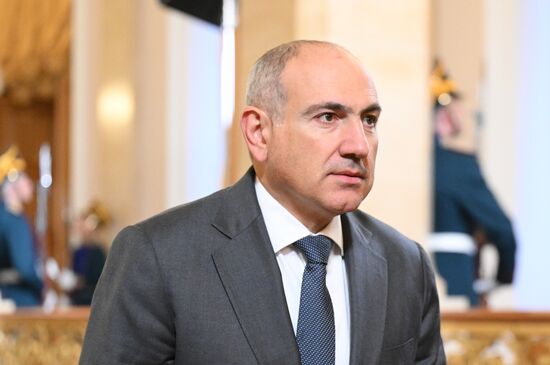 Prime Minister of Armenia Nikol Pashinyan arrives in the Kremlin for a gala concert held for heads of foreign delegations invited to the celebrations of the 80th anniversary of Victory in the Great Patriotic War. Location: Russia, Moscow. Author: Alexandr Kryazhev/Sputnik. Heads of foreign delegations arrive in Kremlin for gala concert
