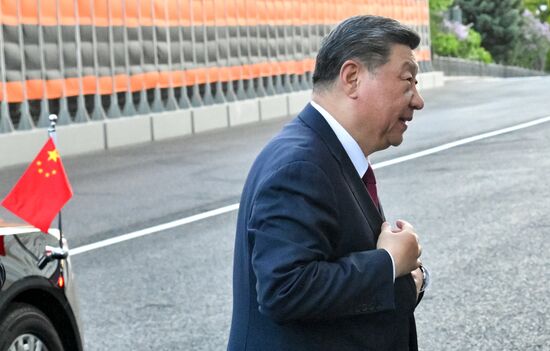 President of Russia Vladimir Putin and President of China Xi Jinping, who arrived in the Kremlin for a gala concert for heads of foreign delegations attending the 80th anniversary of Victory in the Great Patriotic War. Location: Russia, Moscow. Author: Alexei Danichev/Sputnik. Heads of foreign delegations arrive in Kremlin for gala concert
