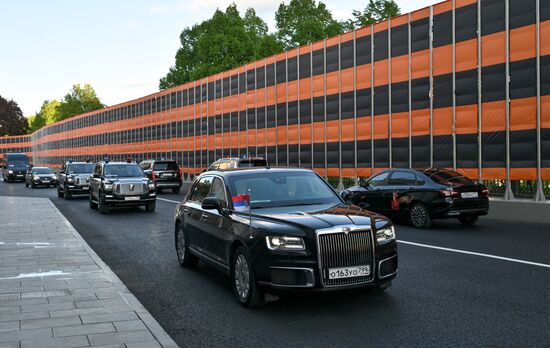 Heads of foreign delegations arrive in Kremlin for gala concert