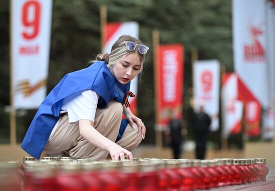 Russia WWII Victory Anniversary Candle Event