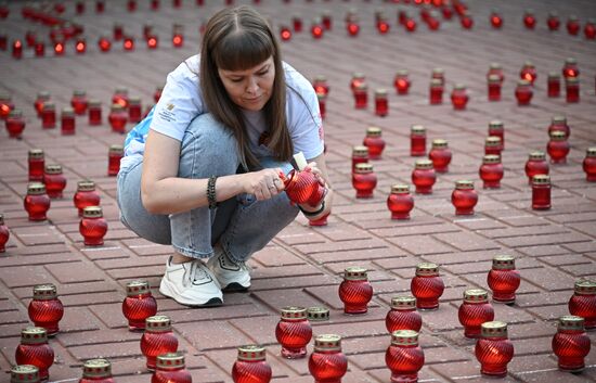 Russia WWII Victory Anniversary Candle Event