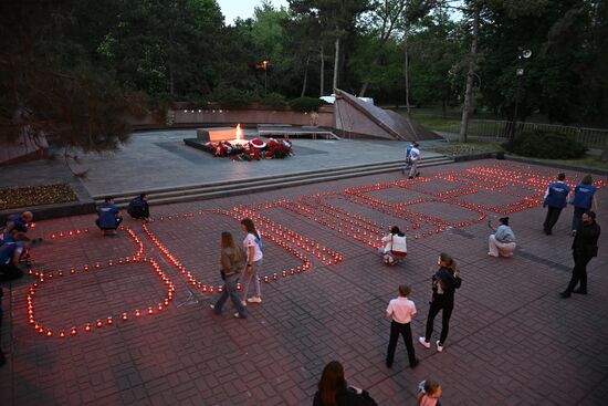 Russia WWII Victory Anniversary Candle Event