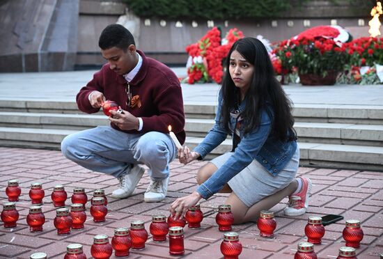 Russia WWII Victory Anniversary Candle Event
