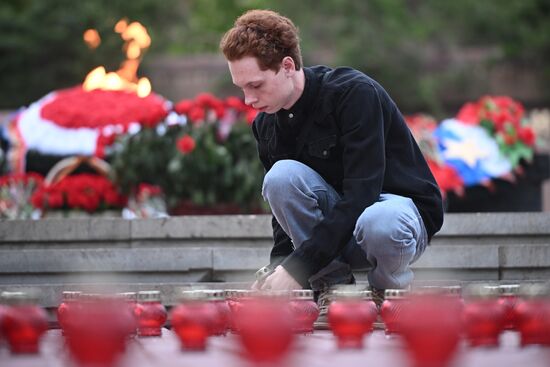 Russia WWII Victory Anniversary Candle Event
