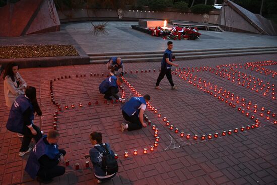 Russia WWII Victory Anniversary Candle Event