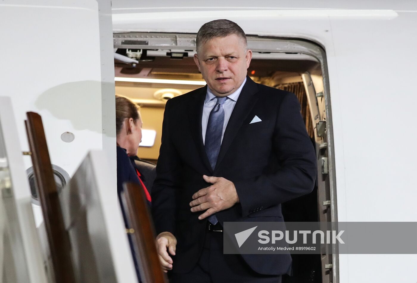 Arrival of Prime Minister of the Slovak Republic Robert Fico in Moscow