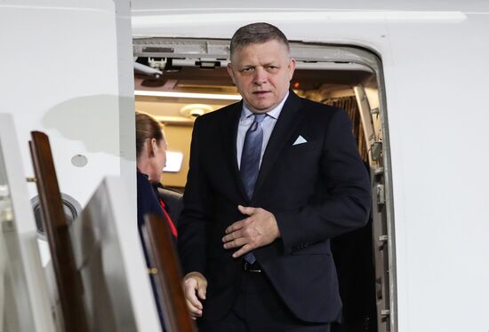 Arrival of Prime Minister of the Slovak Republic Robert Fico in Moscow